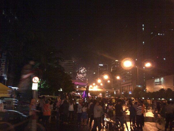 Penampakan Pada Malam Tahun Baru 2013 di Jakarta
